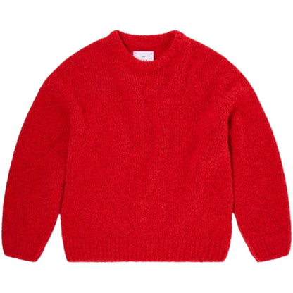 Maglioni Uomo Edwin - Dun Textured Sweater - Rosso