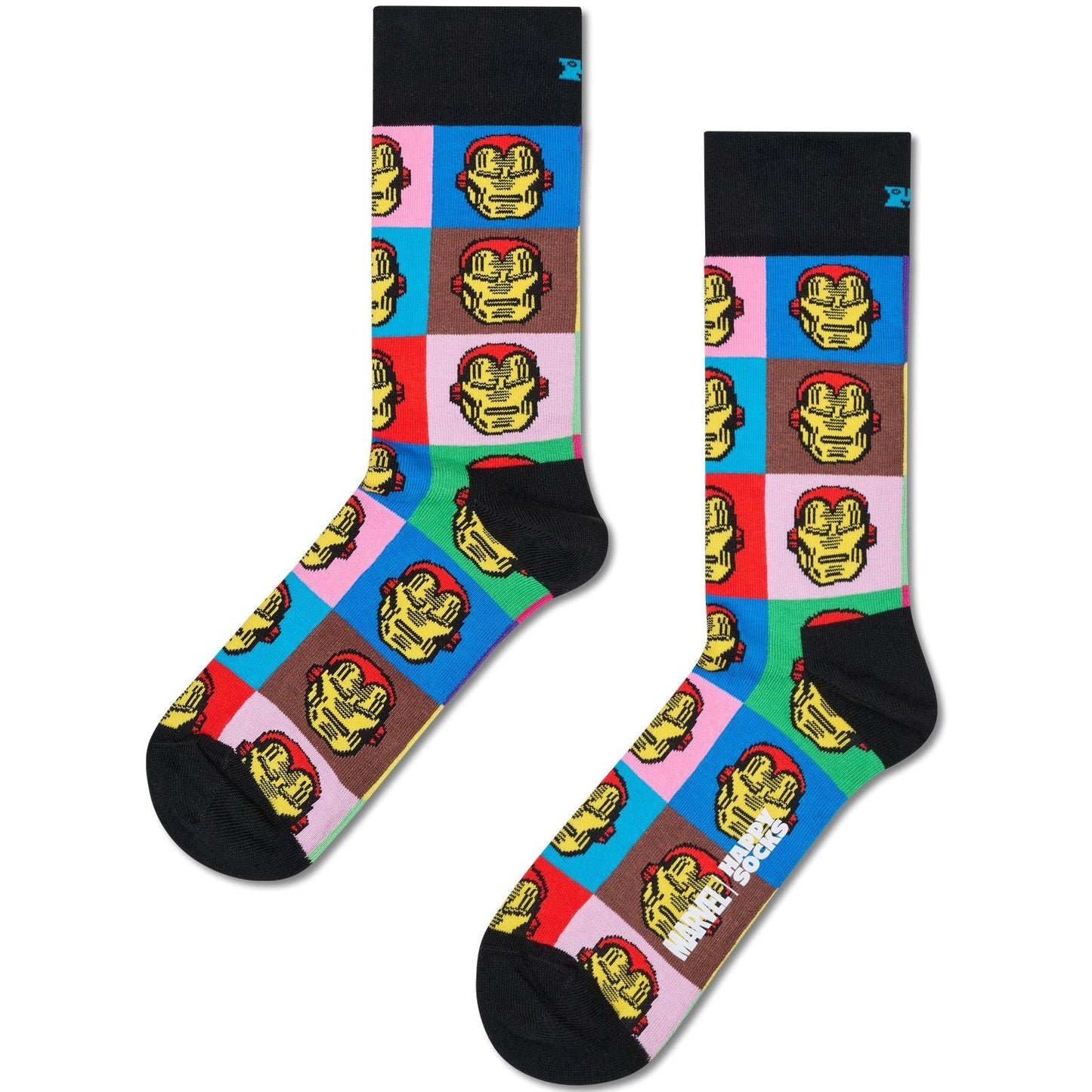 Calze Unisex Happy Socks - Marvel Iron Man Sock - Nero