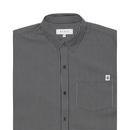 Camicie casual Uomo Edwin - Millbury Shirt Ss - Nero