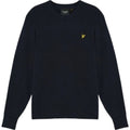 Maglie a manica lunga Uomo Lyle & Scott - Relaxed Ribbed Crew Neck Jumpe - Blu